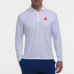 B.Draddy WHITE / SML RUTGERS | DRADDY SPORT LEE LONG-SLEEVE POLO | COLLEGIATE