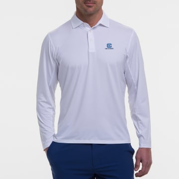 THE CITADEL | DRADDY SPORT LEE LONG-SLEEVE POLO | COLLEGIATE - B.Draddy WHITE / SML THE CITADEL | DRADDY SPORT LEE LONG-SLEEVE POLO | COLLEGIATE