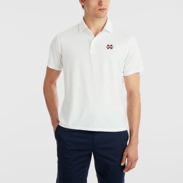 MISSISSIPPI STATE | DRADDY SPORT RYAN POLO | COLLEGIATE - B.Draddy WHITE / SML MISSISSIPPI STATE | DRADDY SPORT RYAN POLO | COLLEGIATE