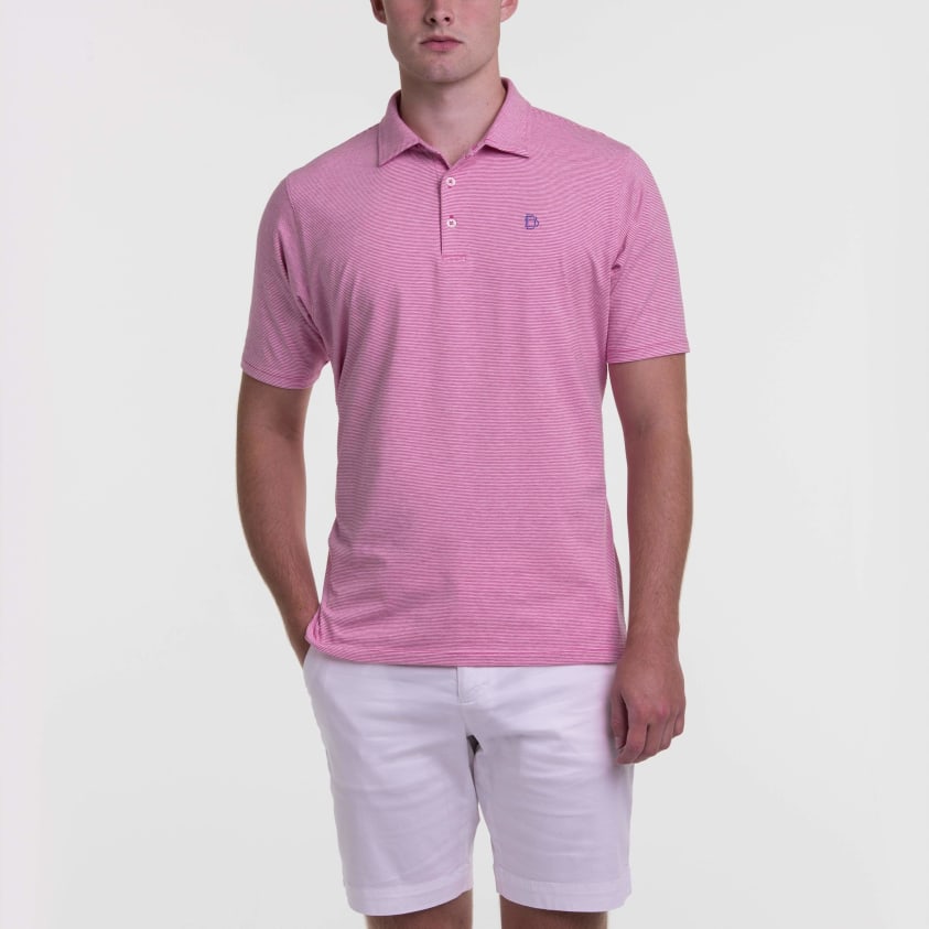 B.Draddy PINK HEATHER / SML VIN POLO - SALE